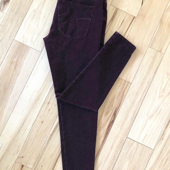 AMERICAN EAGLE PURPLE JEGGINGS size 4 - Picture 4 of 8